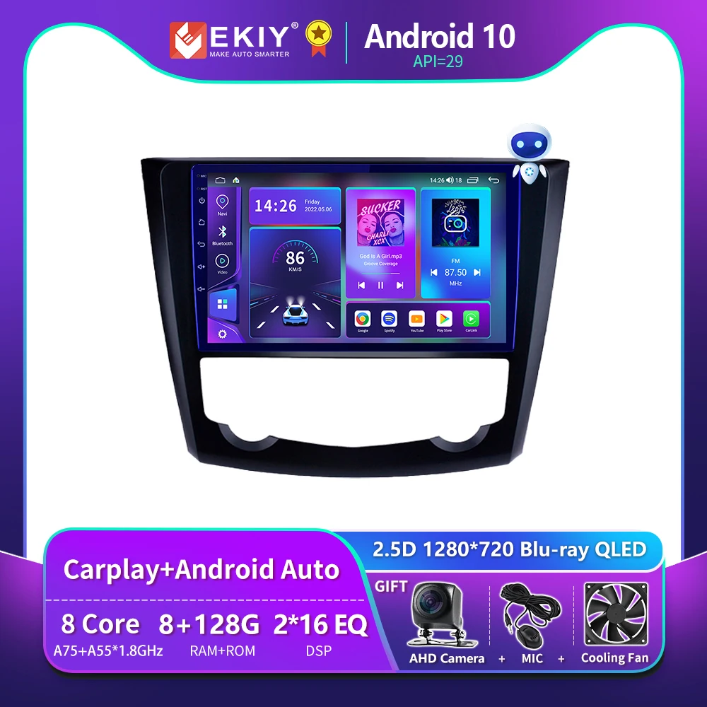 EKIY T900 Car Radio For Renault Kadjar 2015 2016 2017 2018 2019 Android 10 Multimedia Video Player Navigation GPS 2 Din Stereo
EKIY T900 Car Radio For Renault Kadjar 2015 2016 2017 2018 2019 Android 10 Multimedia Video Player Navigation GPS 2 Din Stereo