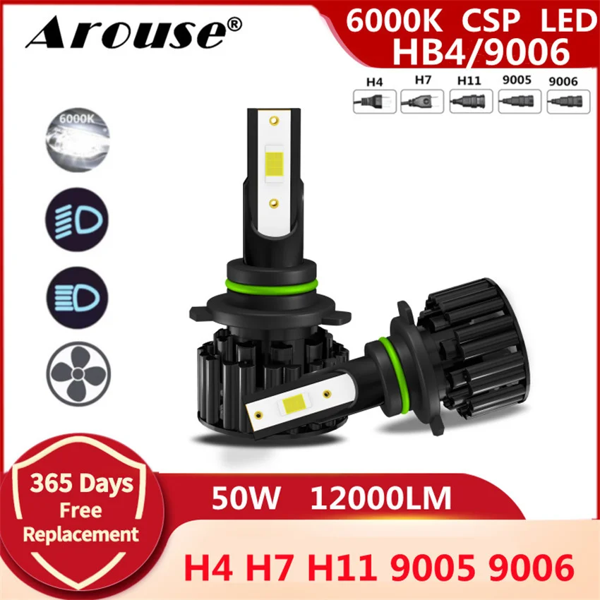 2Pcs 9006 HB4 Car Led Headlight H11 Led Light Bulbs 9005 H4 H7 Led Lights For Auto 50W 12000LM 12V Car Headlamp Fog Lights Z3
2Pcs 9006 HB4 Car Led Headlight H11 Led Light Bulbs 9005 H4 H7 Led Lights For Auto 50W 12000LM 12V Car Headlamp Fog Lights Z3