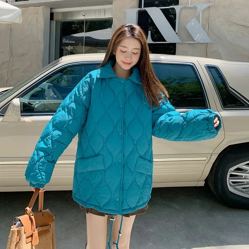Winter Cotton-padded Jacket Women Korean Fashion Loose Thickened Bread Coat Single-breasted Pocket Warm Outwear
Winter Cotton-padded Jacket Women Korean Fashion Loose Thickened Bread Coat Single-breasted Pocket Warm Outwear