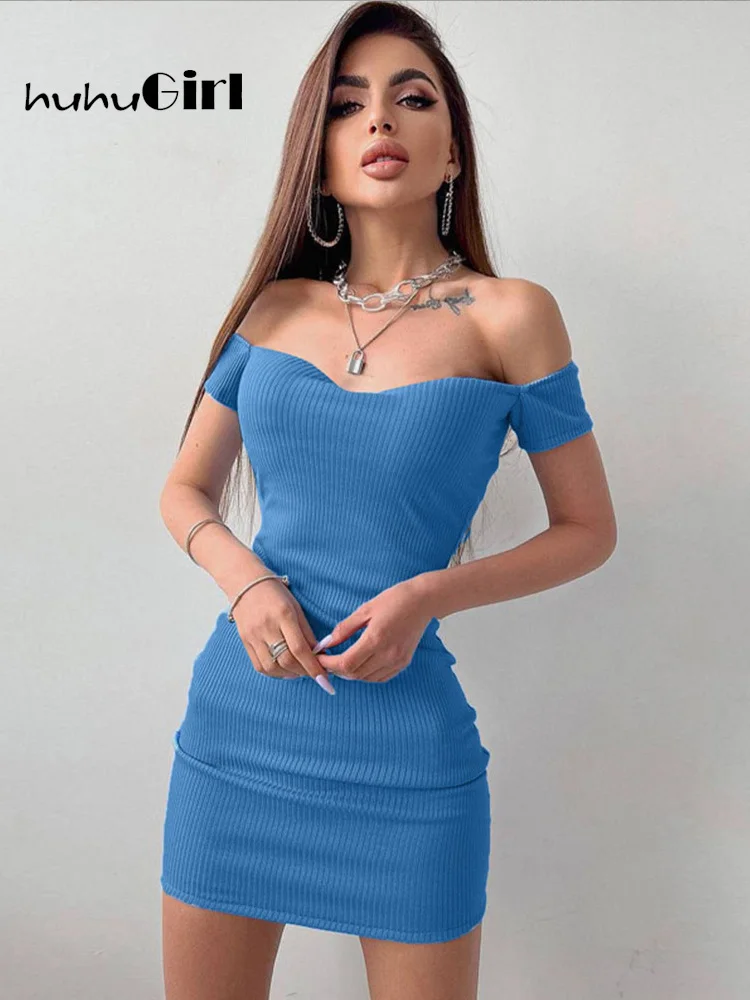 Huhugirl Summer Sexy Dress Women Robes Slash Neck Sheath Solid Temperament Fashion Mini Dresses Office Lady Female Dress Vestido
Huhugirl Summer Sexy Dress Women Robes Slash Neck Sheath Solid Temperament Fashion Mini Dresses Office Lady Female Dress Vestido