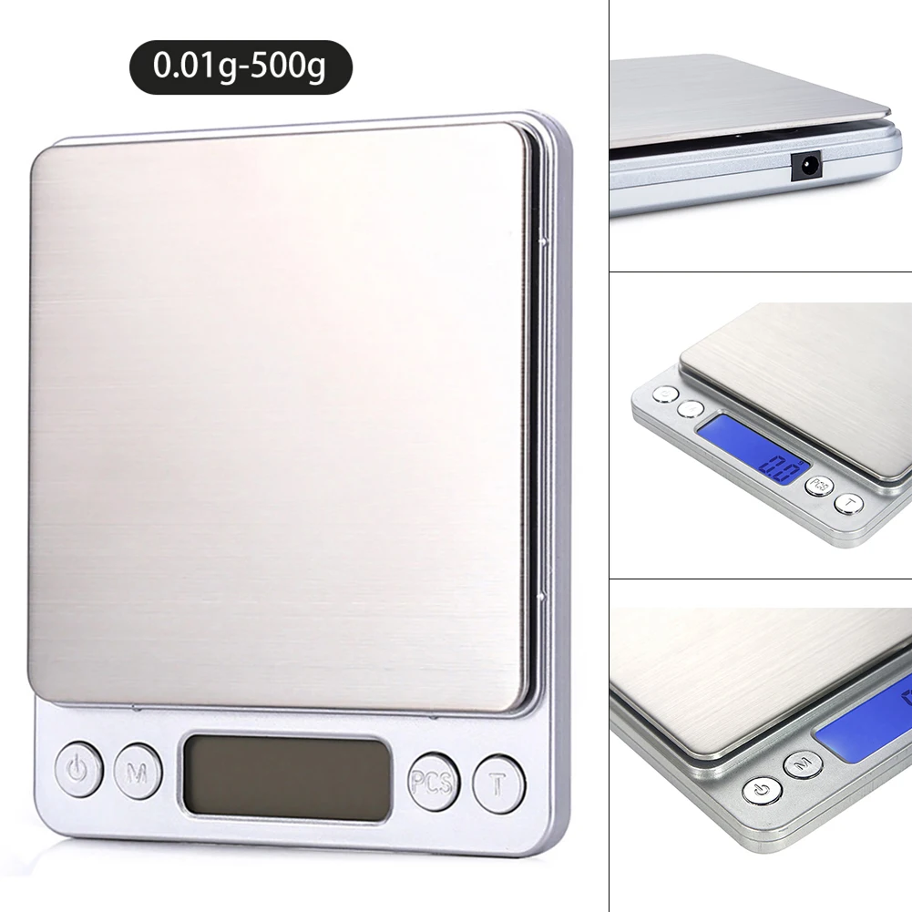 Weight Scale Digital Electronic 0.01g - 3000g Professional Portable LCD Display Scales With Tray Kitchen Weighing Measuring Tool
Weight Scale Digital Electronic 0.01g - 3000g Professional Portable LCD Display Scales With Tray Kitchen Weighing Measuring Tool
