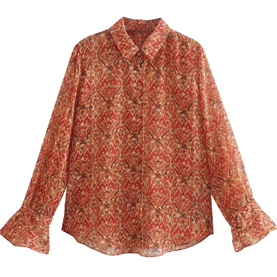 Maxdutti 2022 Indie Folk Geometric Printing Vintage Shirt Women England High Street Fashion Flare Sleeve Casual Blouse Women
Maxdutti 2022 Indie Folk Geometric Printing Vintage Shirt Women England High Street Fashion Flare Sleeve Casual Blouse Women