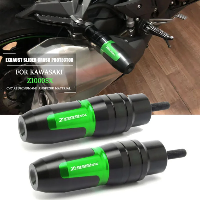For KAWASAKI Z1000SX Z 1000SX Z1000 SX Motorcycle CNC Aluminum Crash Pads Exhaust Sliders Crash Protector With logo
For KAWASAKI Z1000SX Z 1000SX Z1000 SX Motorcycle CNC Aluminum Crash Pads Exhaust Sliders Crash Protector With logo