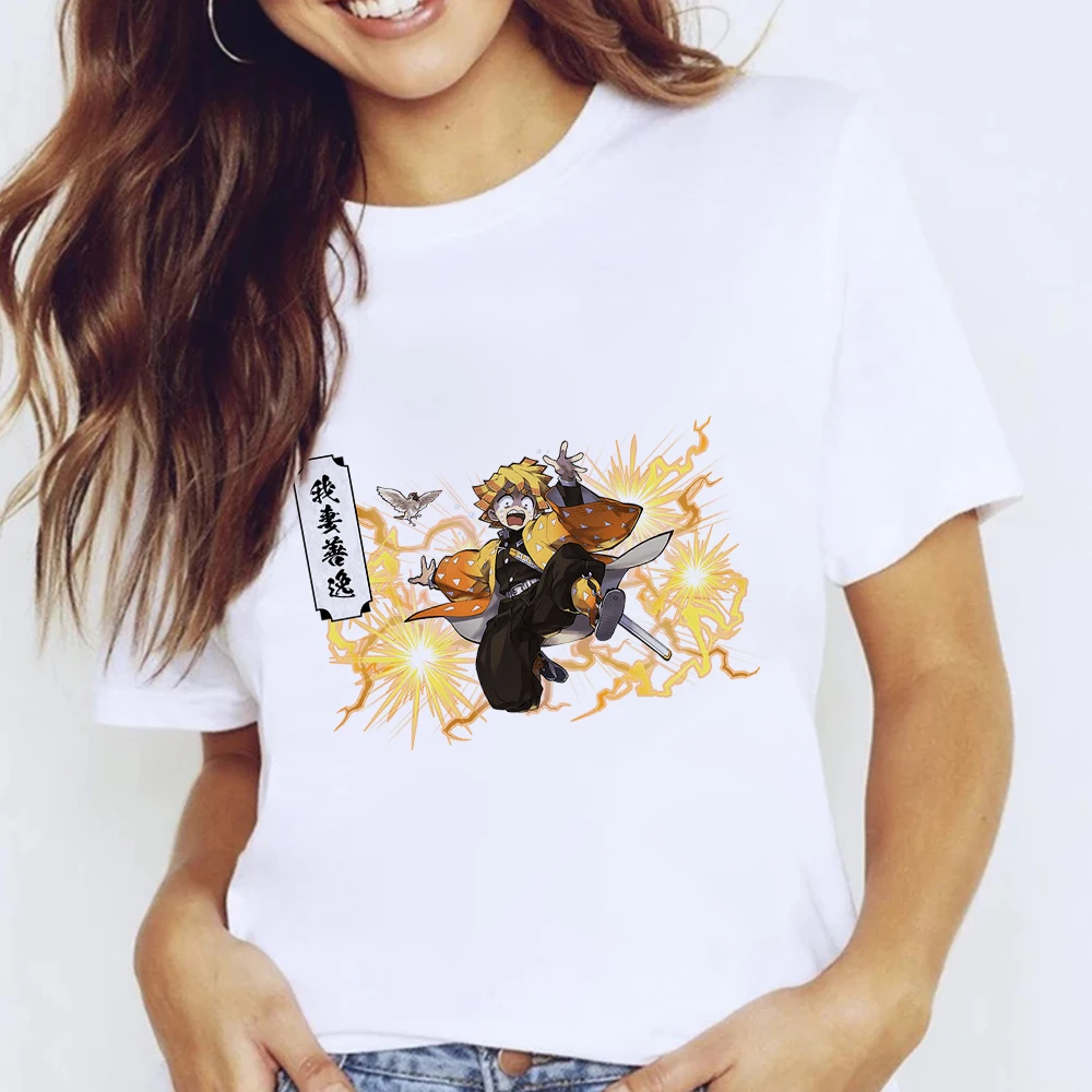 Women T Shirt White Printing Summer Creativity Ghost Killing Blade Swordsman Casual Trendy Lady Agatsuma Zenitsu Casual Tshirt
Women T Shirt White Printing Summer Creativity Ghost Killing Blade Swordsman Casual Trendy Lady Agatsuma Zenitsu Casual Tshirt