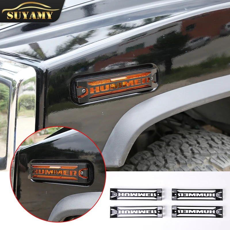 4Pcs Car Side Signal Turn Lamp Light Turning Lights Cover Trim Sticker For Hummer H2 2003-2009 Carbon Steel Accessories
4Pcs Car Side Signal Turn Lamp Light Turning Lights Cover Trim Sticker For Hummer H2 2003-2009 Carbon Steel Accessories