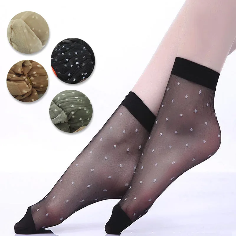 20Pcs=10Pair/Lot US$0.15Pair Hot Sale Cool Breathable Summer Style Sexy Black Skin Socks Pure Color Dots Women Girls Nylon Socks
20Pcs=10Pair/Lot US$0.15Pair Hot Sale Cool Breathable Summer Style Sexy Black Skin Socks Pure Color Dots Women Girls Nylon Socks