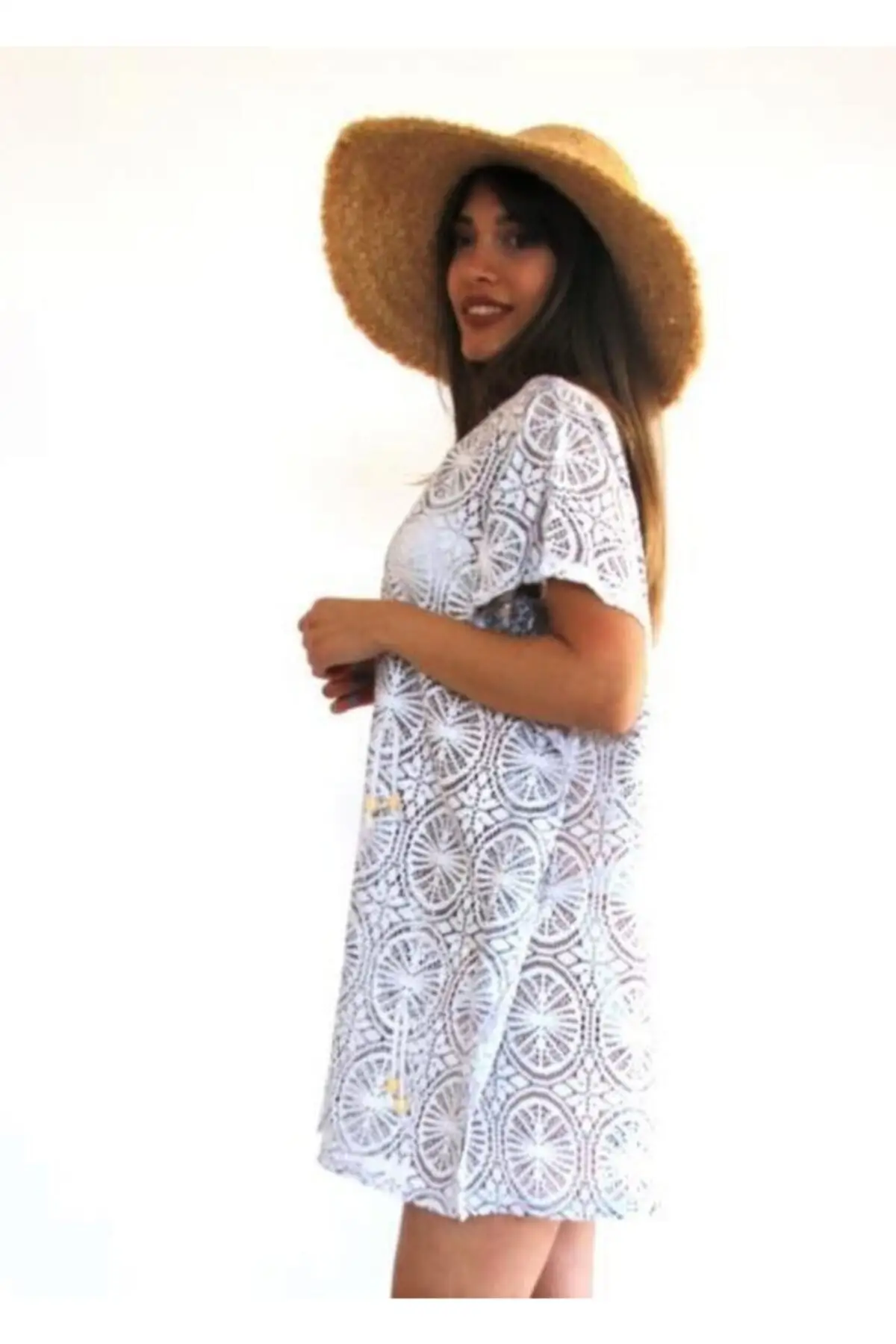 Women's Pareo P White Front Beaded Lace Beach Wear Swimwear Cover Dress Sexy Tunic Suit Beachwear Female Beach Bikini Cover
Women's Pareo P White Front Beaded Lace Beach Wear Swimwear Cover Dress Sexy Tunic Suit Beachwear Female Beach Bikini Cover
