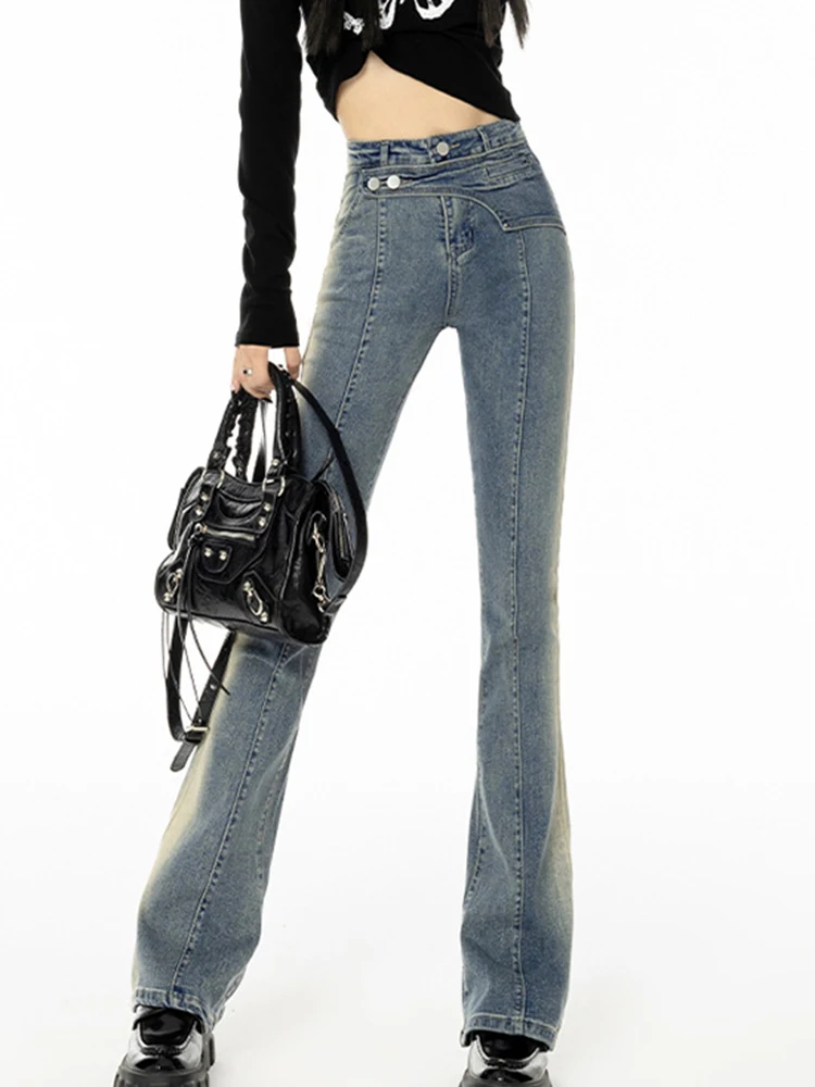 Autumn New Micro Flared Jeans Women Fashion Self Cultivation High Waist Denim Trouser Female Vintage Classic Skinny Jean Pants
Autumn New Micro Flared Jeans Women Fashion Self Cultivation High Waist Denim Trouser Female Vintage Classic Skinny Jean Pants