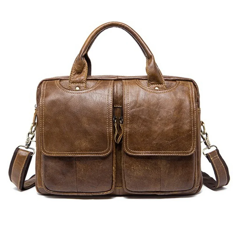 Men's Bag Genuine Leather Men's Briefcases Laptop Bag Leather Totes For Document Office Bags For Men Messenger Bags 8002
Men's Bag Genuine Leather Men's Briefcases Laptop Bag Leather Totes For Document Office Bags For Men Messenger Bags 8002