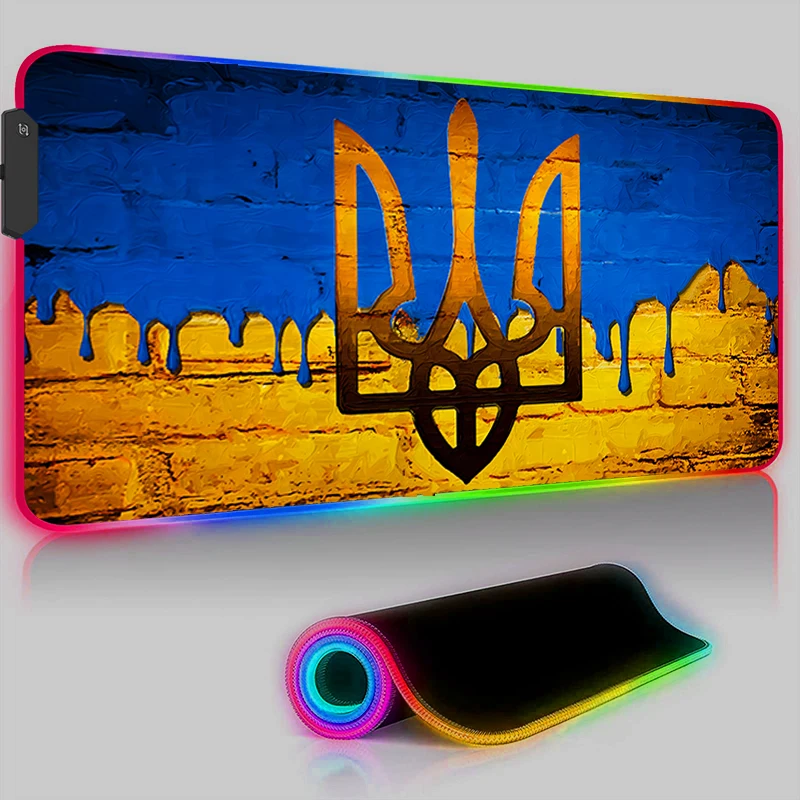 Компьютерный коврик для мыши с RGB-подсветодиодный и украинским флагом
Компьютерный коврик для мыши с RGB-подсветодиодный и украинским флагом