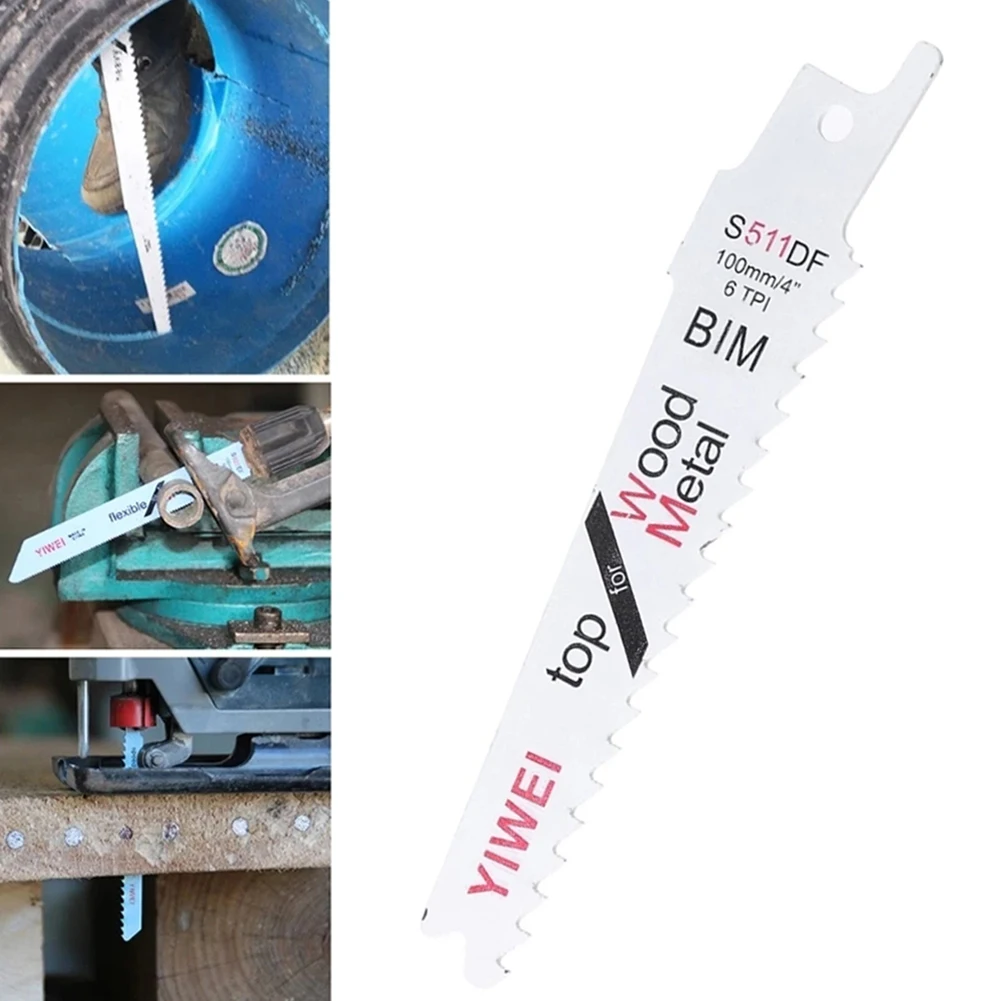 5pcs S511DF 100mm HCS Reciprocating Saw Blade Jigsaw Blade Wood Plastic Cutting Reciprocating Saw Blades Air Tool Accessories
5pcs S511DF 100mm HCS Reciprocating Saw Blade Jigsaw Blade Wood Plastic Cutting Reciprocating Saw Blades Air Tool Accessories