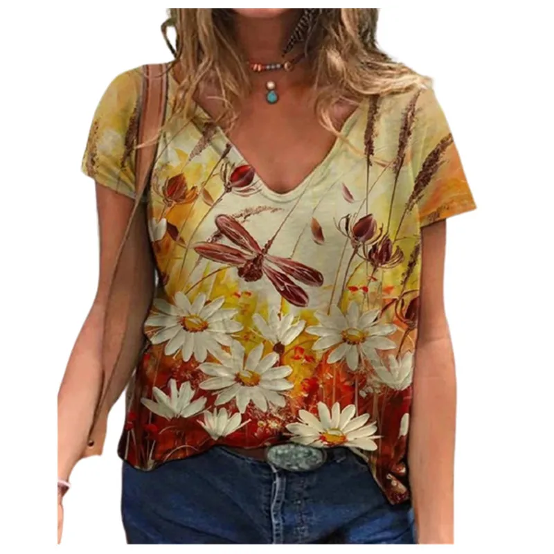 3D Butterfly Print T Shirt Women V-Neck Loose Tops 5XL Oversize Casual Short Sleeve Tee 2022 New Summer Ladies Plus Size Clothes
3D Butterfly Print T Shirt Women V-Neck Loose Tops 5XL Oversize Casual Short Sleeve Tee 2022 New Summer Ladies Plus Size Clothes