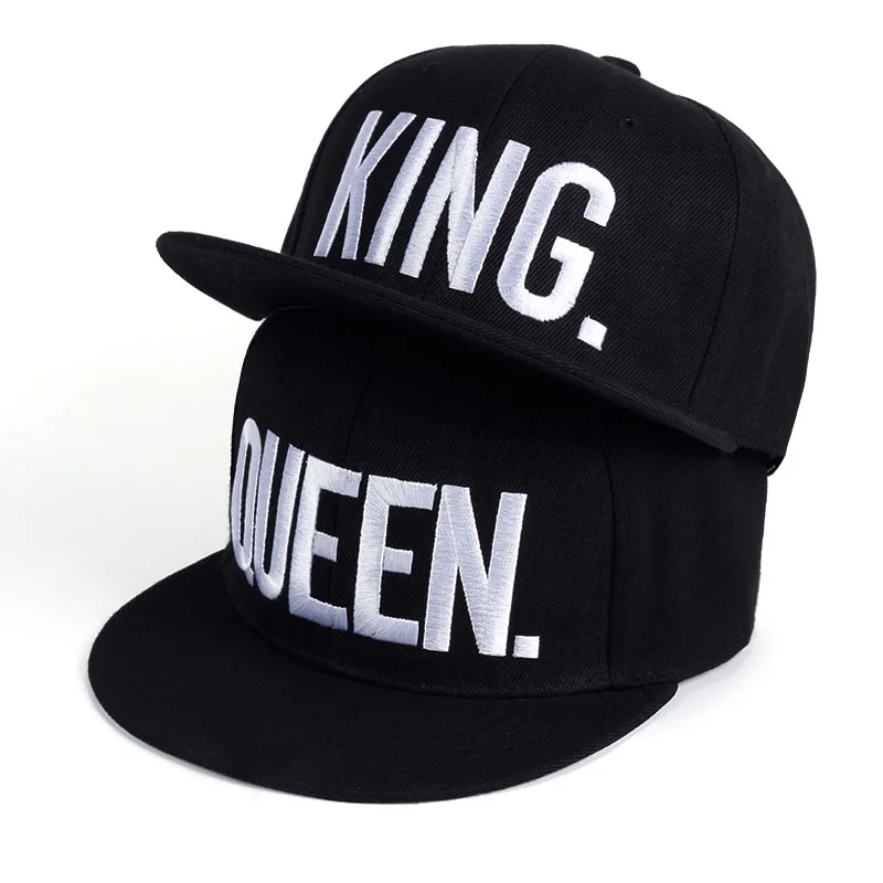 KING QUEEN Baseball Cap Couple Hip Hop Men's Caps Summer Fashion Letter Embroidery Men Women Bone Male Snapback Flat Hat Black
KING QUEEN Baseball Cap Couple Hip Hop Men's Caps Summer Fashion Letter Embroidery Men Women Bone Male Snapback Flat Hat Black