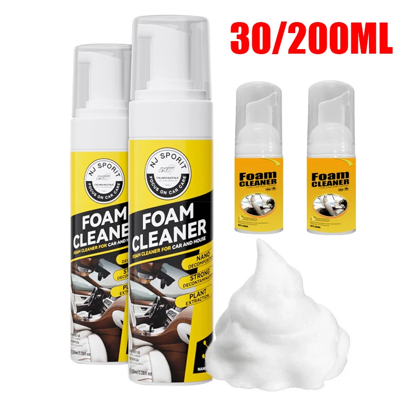 30/200ml Multi-Purpose Foam Cleaner Leather Clean Wash Automoive Car Interior Home Wash Maintenance Surfaces Spray Foam Cleaner
30/200ml Multi-Purpose Foam Cleaner Leather Clean Wash Automoive Car Interior Home Wash Maintenance Surfaces Spray Foam Cleaner