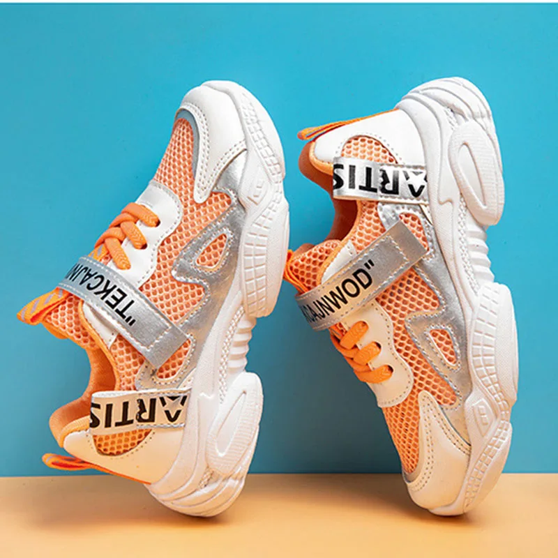 Size 26-37 Boys Running Sport Breathable Mesh Sneakers Kids Girls Soft Sole Flat Non-slip Wear-resistant Casual Children Shoes
Size 26-37 Boys Running Sport Breathable Mesh Sneakers Kids Girls Soft Sole Flat Non-slip Wear-resistant Casual Children Shoes