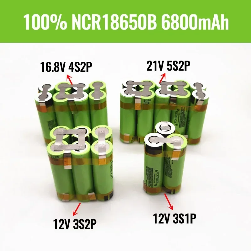 2024 New Original 3S 3S2P 12V 16.8V 21V 25V Battery Pack NCR18650B 6800mah 20A Discharge Current for Shura Screwdriver Battery
2024 New Original 3S 3S2P 12V 16.8V 21V 25V Battery Pack NCR18650B 6800mah 20A Discharge Current for Shura Screwdriver Battery