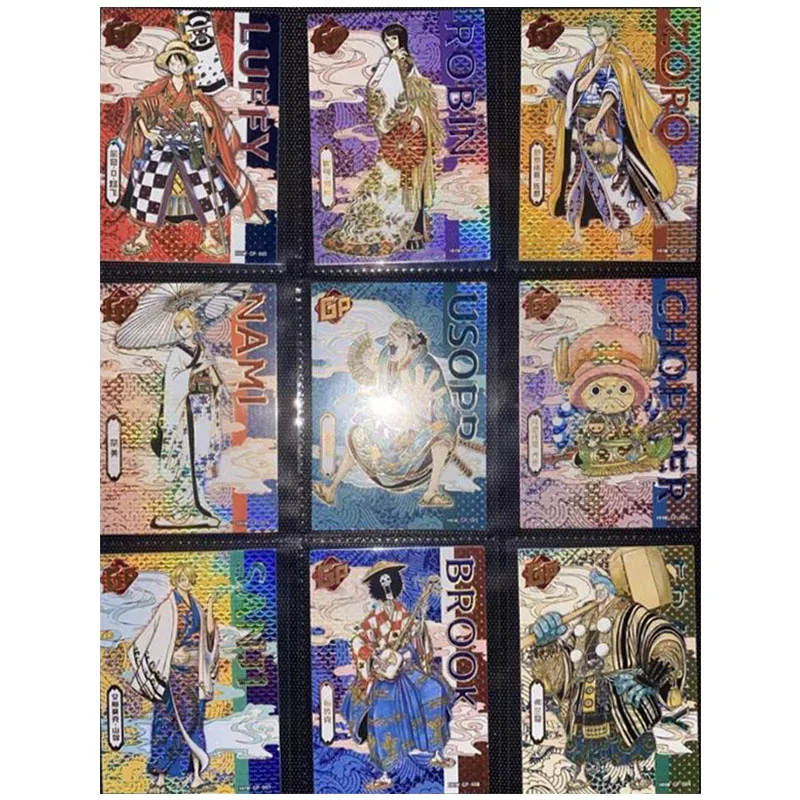 

Anime ONE PIECE Rare GP Reflections Flash Cards Luffy Zoro Nami Sanji Robin Toys for boys Collectible Cards Birthday Gifts