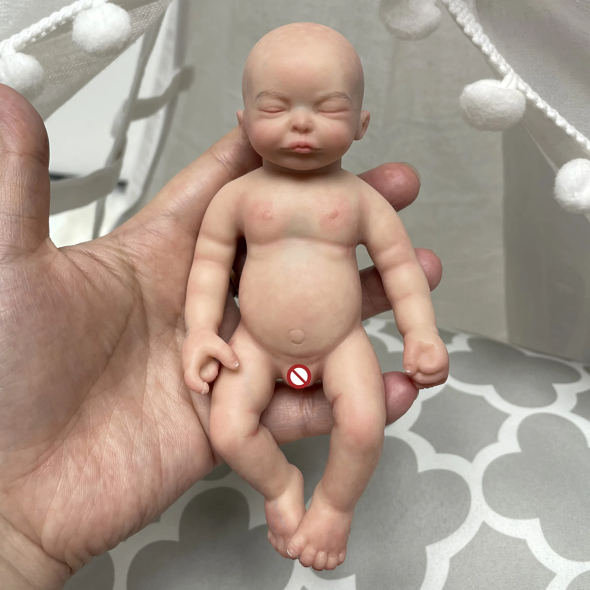 Reborn With Love 6 Inch Mini Reborn Kit Full Body Solid Silicone Bebe Reborn Kit Painted Handmade Muñecas Reborn De Silicona
Reborn With Love 6 Inch Mini Reborn Kit Full Body Solid Silicone Bebe Reborn Kit Painted Handmade Muñecas Reborn De Silicona