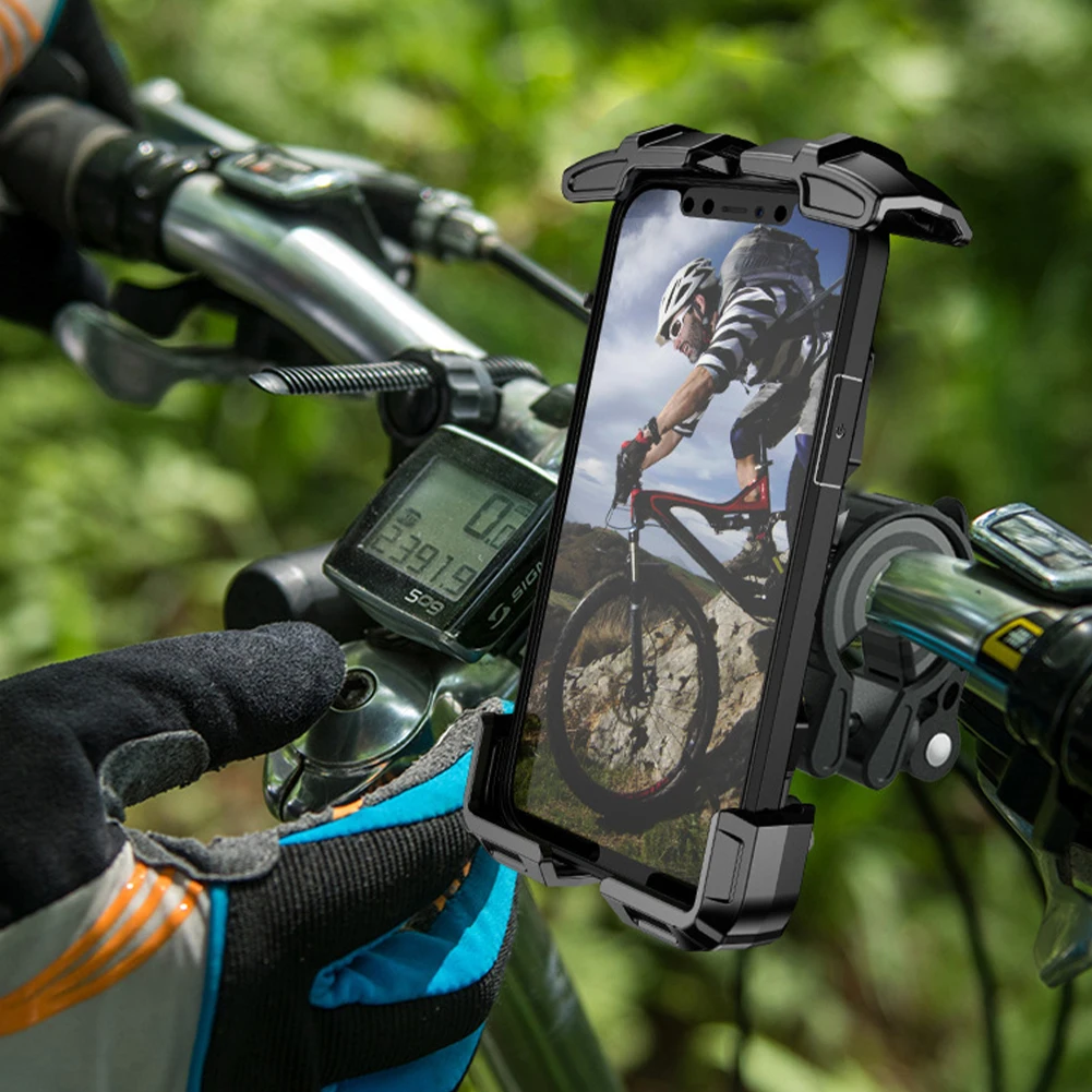 Bike Phone Holder Motorcycle Handlebar Phone Mount Adjustable Phone Cradle for iPhone 13 Pro Max Galaxy S9 4.6"- 6.9" Cellphone
Bike Phone Holder Motorcycle Handlebar Phone Mount Adjustable Phone Cradle for iPhone 13 Pro Max Galaxy S9 4.6"- 6.9" Cellphone