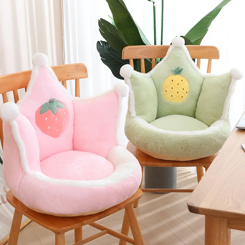 Comfortable Crown Shape Seat Cushion For Chair Warm Soft Sitting Cushion Girly Home Decor Furry Thicken Back Cushion Xmas Gifts
Comfortable Crown Shape Seat Cushion For Chair Warm Soft Sitting Cushion Girly Home Decor Furry Thicken Back Cushion Xmas Gifts