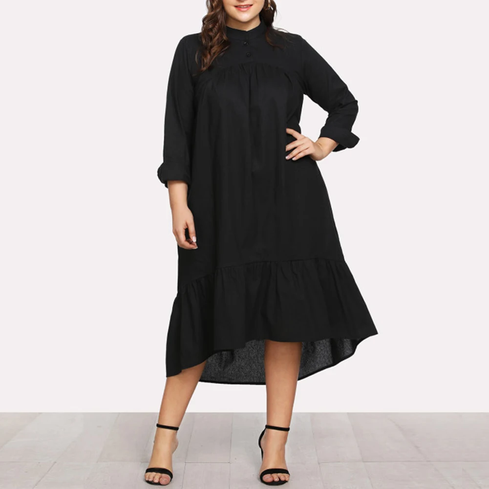 2022 New Women Plus Size Cotton Linen Long Sleee Dress Loose Soild Color Dress Irregular Autumn And Winter Vintage Long Dress
2022 New Women Plus Size Cotton Linen Long Sleee Dress Loose Soild Color Dress Irregular Autumn And Winter Vintage Long Dress