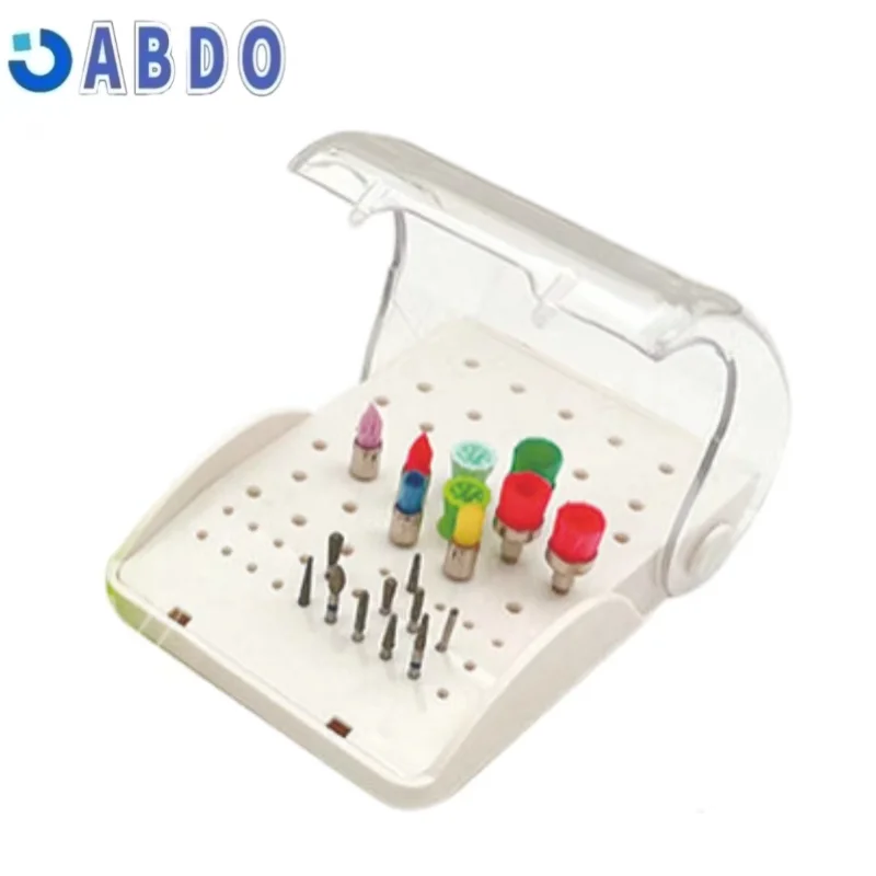 Dentistry 60 Holes Dental Bur Box Drill Bit Plastic Placement Box Sterilizer Case for RA/FG Burs Dentist Device
Dentistry 60 Holes Dental Bur Box Drill Bit Plastic Placement Box Sterilizer Case for RA/FG Burs Dentist Device