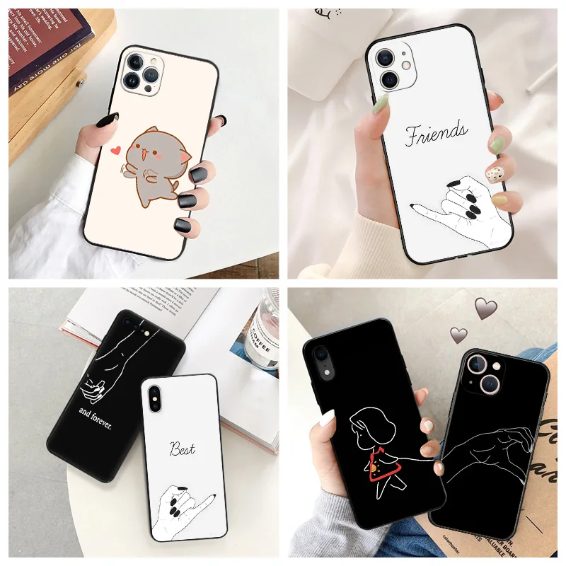 Black Matte Anti-Drop Phone Case For iPhone 14 12 13 Pro Max 11 Mini 7 8 6 6s Plus XS X XR SE Best Friends Cartoon Couple Cover
Black Matte Anti-Drop Phone Case For iPhone 14 12 13 Pro Max 11 Mini 7 8 6 6s Plus XS X XR SE Best Friends Cartoon Couple Cover
