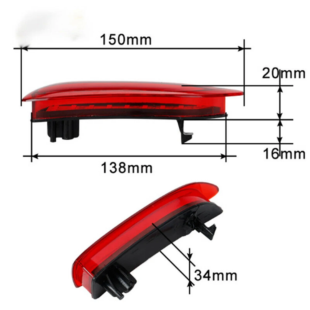 Durable High Quality New Practical Useful Rear Bumper Light Reflector Lamp LED Red Set 0.3A Brake Lights DC12V
Durable High Quality New Practical Useful Rear Bumper Light Reflector Lamp LED Red Set 0.3A Brake Lights DC12V