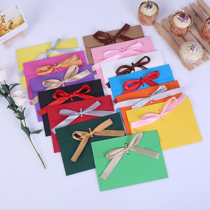 10Pcs Business Invitation Blank Paper Envelopes with Ribbon Wedding Party Invitation Greeting Cards Gift 172x125mm
10Pcs Business Invitation Blank Paper Envelopes with Ribbon Wedding Party Invitation Greeting Cards Gift 172x125mm