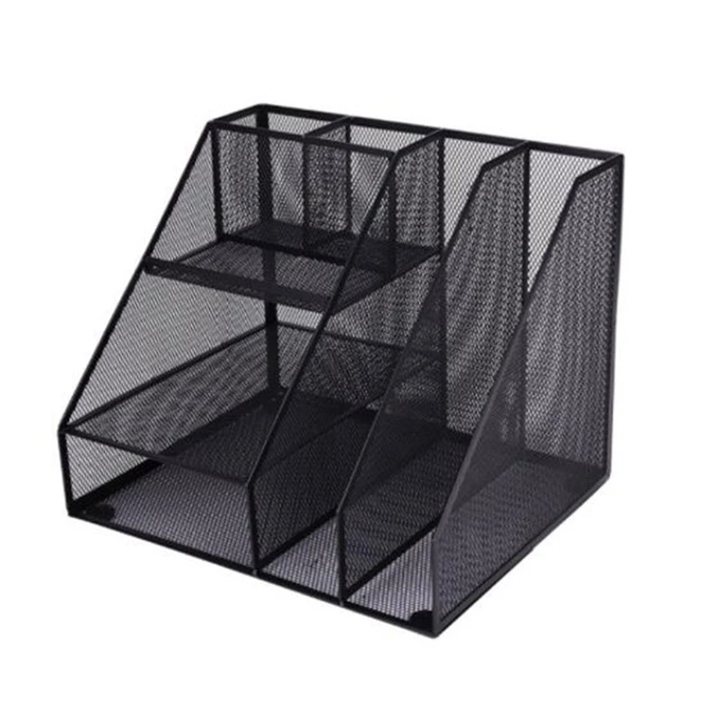 Home Office Desktop Office Storage File Rack Organizer Sorter Black Metal Mesh Office Tools
Home Office Desktop Office Storage File Rack Organizer Sorter Black Metal Mesh Office Tools