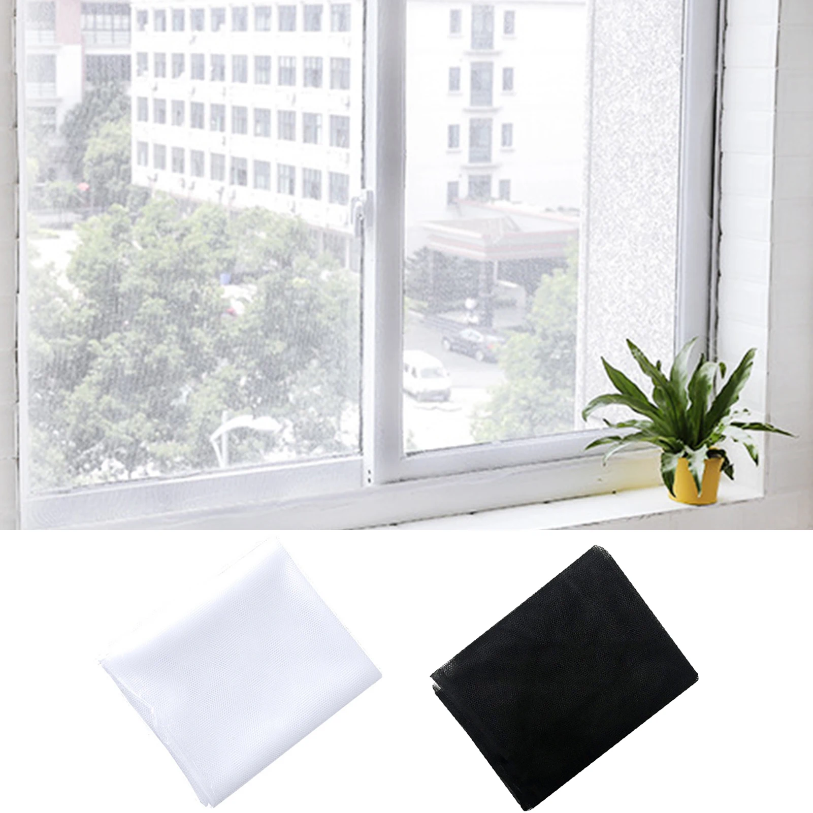 1.3X1.5m Fly Mosquito Window Net Anti Insect Nylon Mesh Window Screen Net Indoor Mesh Mosquito Net With Tape Home Textile
1.3X1.5m Fly Mosquito Window Net Anti Insect Nylon Mesh Window Screen Net Indoor Mesh Mosquito Net With Tape Home Textile