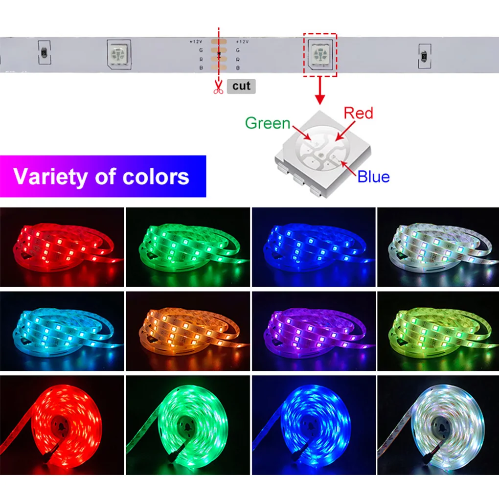 RGB LED Strip Light Flexible Decoration Diode Lamp String Remote Controller For Bedroom Background TV Ribbon USB Decor Lighting
RGB LED Strip Light Flexible Decoration Diode Lamp String Remote Controller For Bedroom Background TV Ribbon USB Decor Lighting