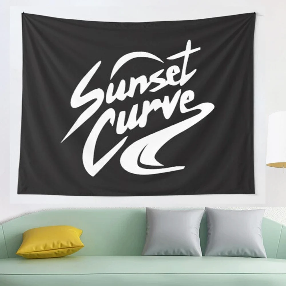 

ForeverStar Sunset curve band tapestry Art Wall Hanging Tapestries for Living Room Home Dorm Decor Gift
