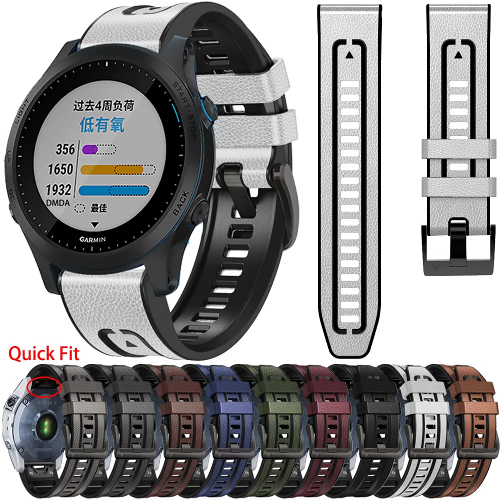 Быстросъемный силиконовый кожаный ремешок для Garmin Forerunner 955 935 745 945 LTE S62/instinct 2 браслет 22 26 мм браслет Correa
Быстросъемный силиконовый кожаный ремешок для Garmin Forerunner 955 935 745 945 LTE S62/instinct 2 браслет 22 26 мм браслет Correa