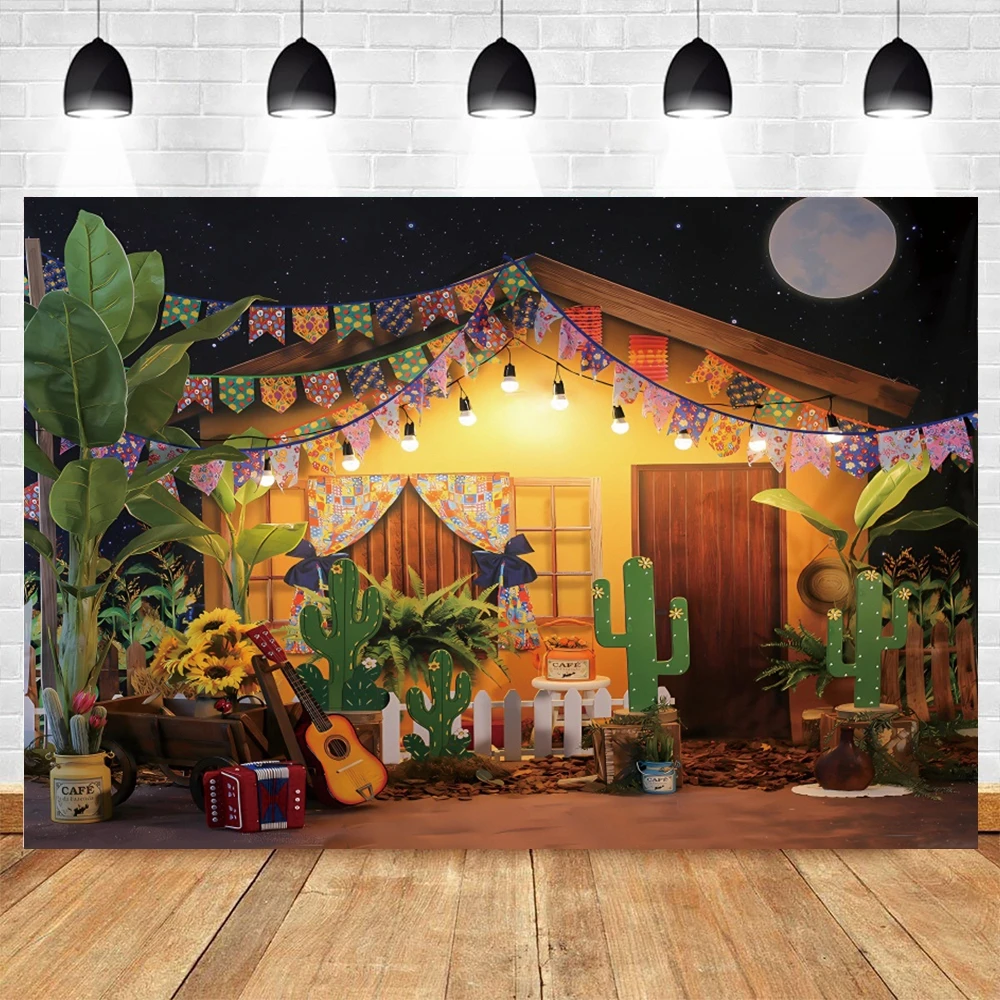 Mexican Fiesta Background for Photography Flower Cactus Wood House Flags Carnival Party Baby Shower Birthday Photocall Backdrop 
Mexican Fiesta Background for Photography Flower Cactus Wood House Flags Carnival Party Baby Shower Birthday Photocall Backdrop