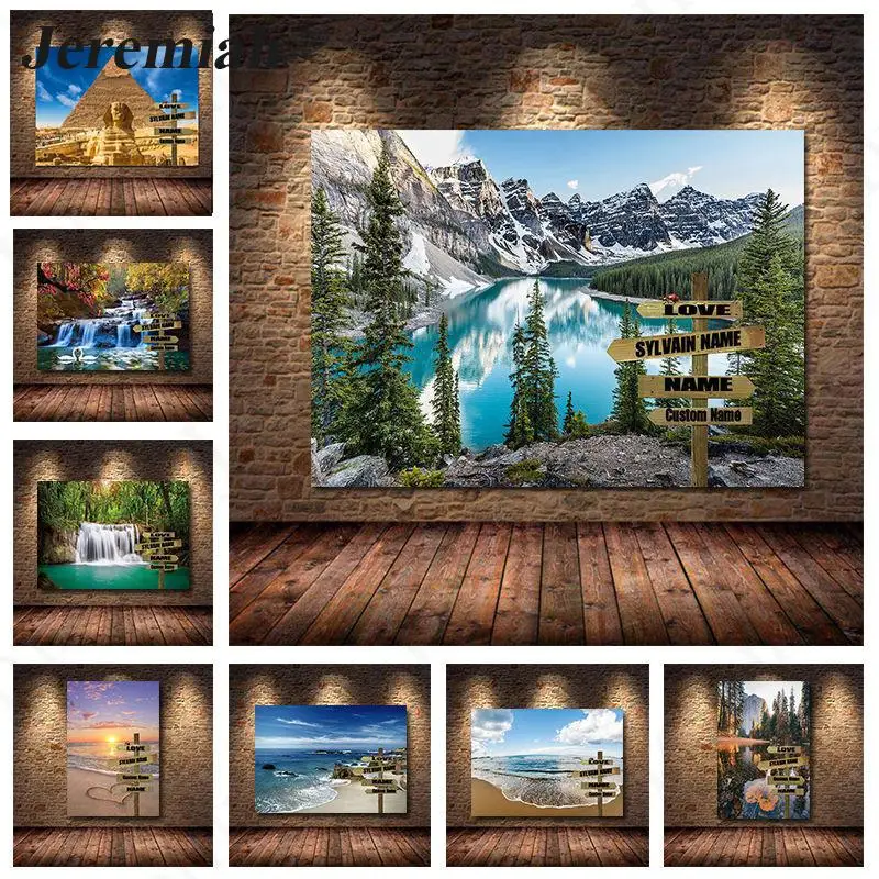 Настенная картина на холсте, постеры с названием дороги на заказ, подарочные украшения для свадьбы, гостиной, дома 
Настенная картина на холсте, постеры с названием дороги на заказ, подарочные украшения для свадьбы, гостиной, дома