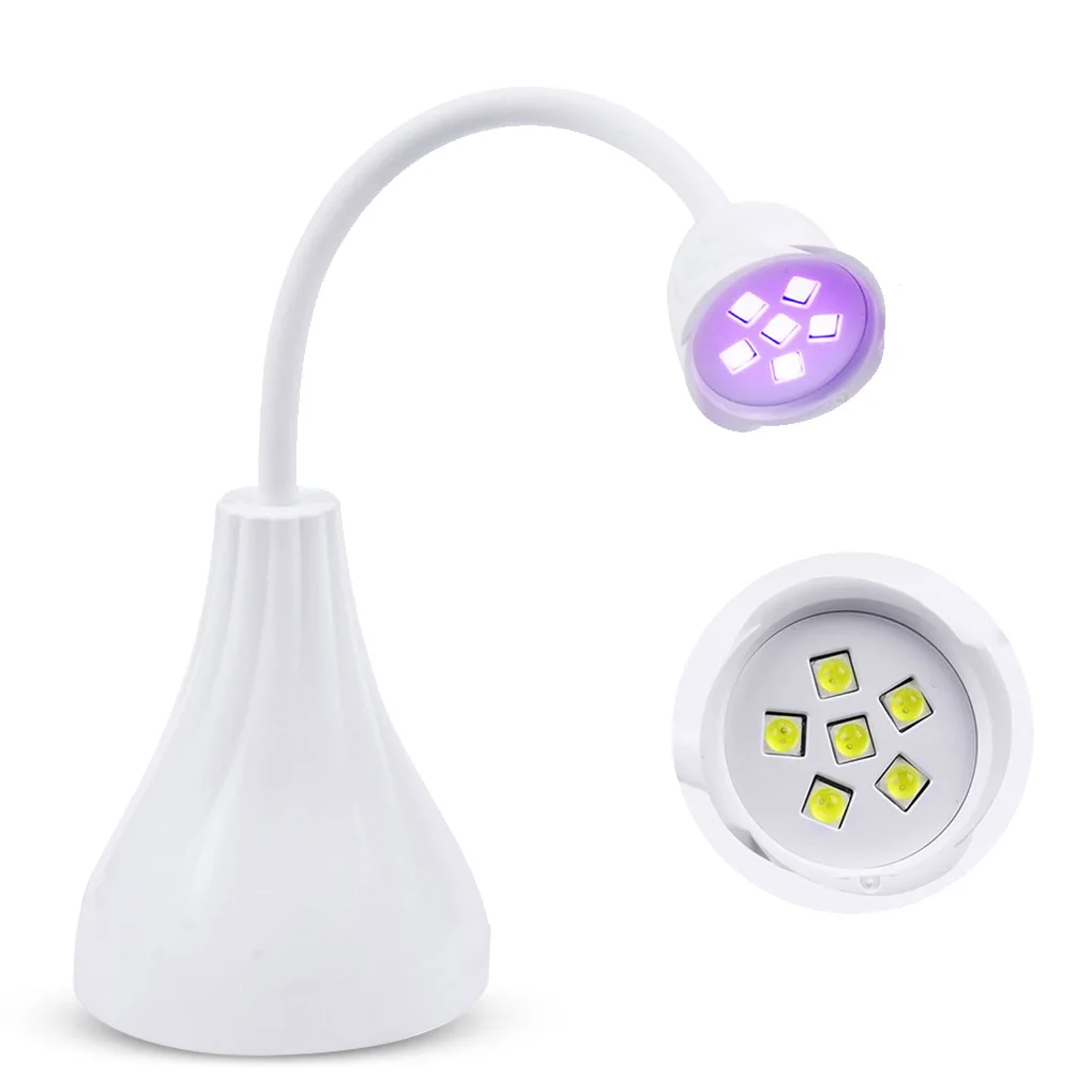 LED Ultraviolet Lights Desk Lamp USB Mini UV Gel Curing Light Nail Dryer for DIY Nail Art for Cash Detector 6LEDs Nail Dryer
LED Ultraviolet Lights Desk Lamp USB Mini UV Gel Curing Light Nail Dryer for DIY Nail Art for Cash Detector 6LEDs Nail Dryer