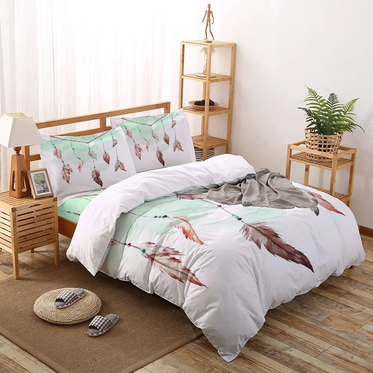 Акварельные Ловец снов пододеяльник наволочка простыня спальный комплект Королева кинг двойной размер современные одеяла комплекты посте... 
Акварельные Ловец снов пододеяльник наволочка простыня спальный комплект Королева кинг двойной размер современные одеяла комплекты посте...