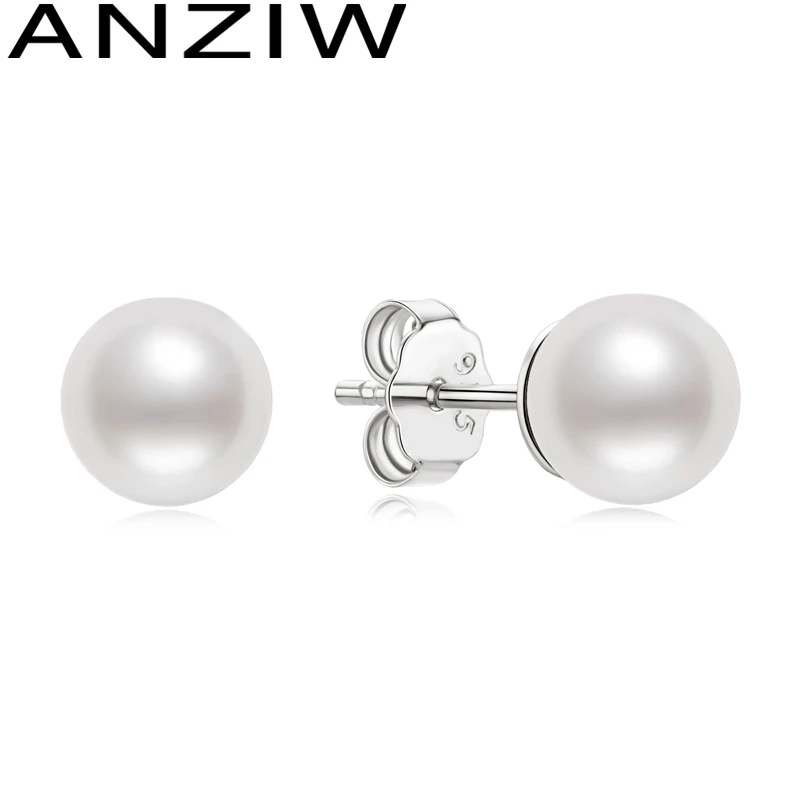 ANZIW Authentic 925 Sterling Silver Jewelry 5.5-6mm/6.5-7mm Natural Freshwater Hypoallergenic Pearl Stud Earrings for Women Gift
ANZIW Authentic 925 Sterling Silver Jewelry 5.5-6mm/6.5-7mm Natural Freshwater Hypoallergenic Pearl Stud Earrings for Women Gift