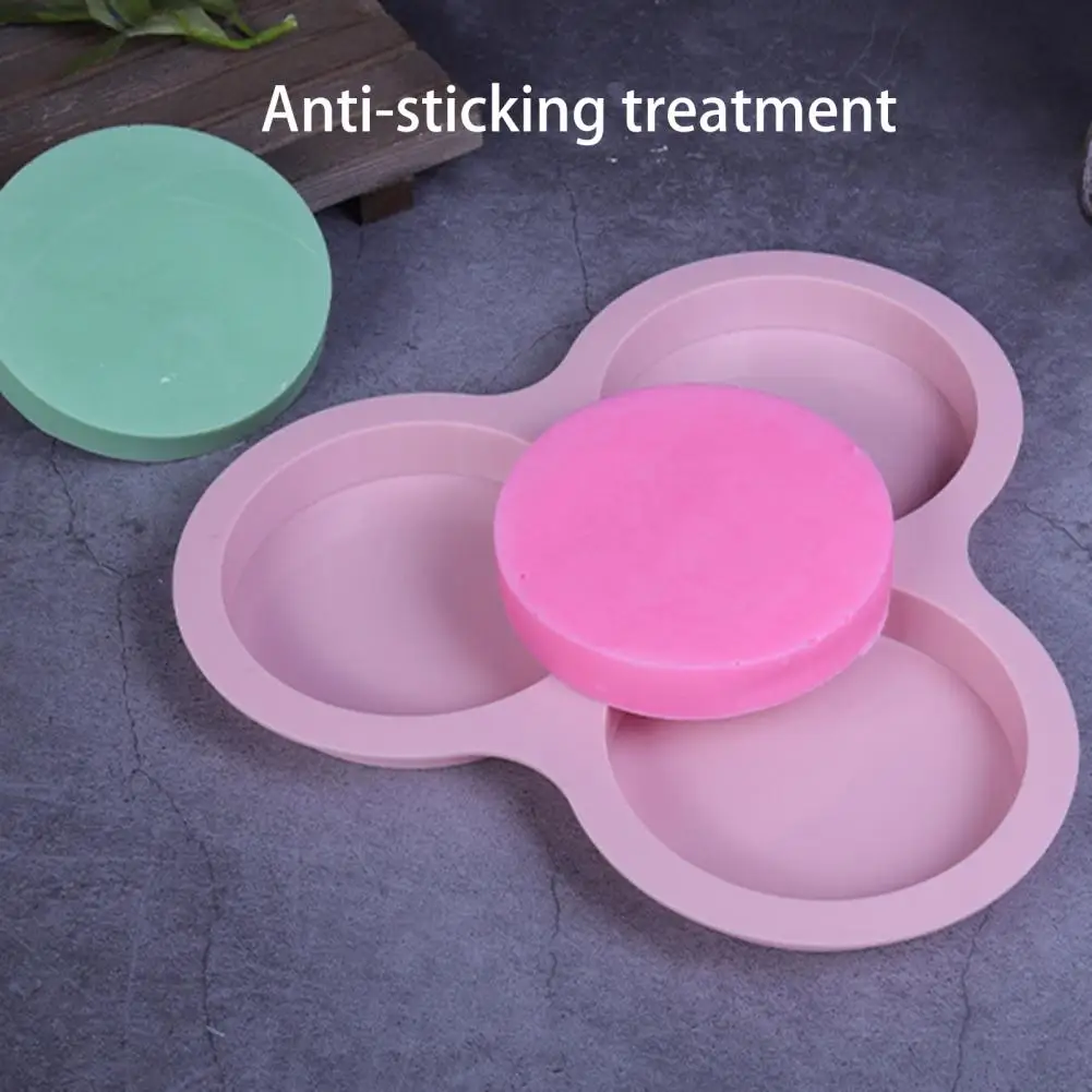Muffin Pan Useful Non-Stick 4-inch 3 Cavity Round Cake Fondant Mold Cooking Accessories Fondant Mould Hand Soap Mould
Muffin Pan Useful Non-Stick 4-inch 3 Cavity Round Cake Fondant Mold Cooking Accessories Fondant Mould Hand Soap Mould
