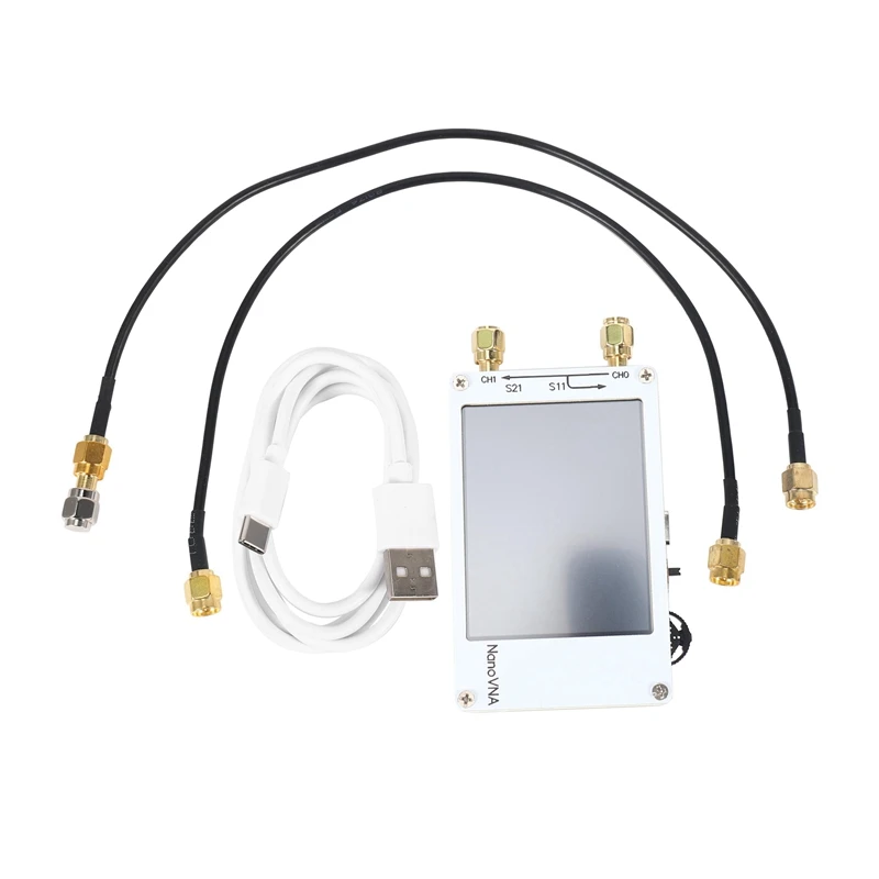 Nano VNA Vector Network Analyzer Pressing Screen 50Khz-900Mhz Digital Shortwave MF HF VHF UHF Antenna Analyzer With RF Cable
Nano VNA Vector Network Analyzer Pressing Screen 50Khz-900Mhz Digital Shortwave MF HF VHF UHF Antenna Analyzer With RF Cable