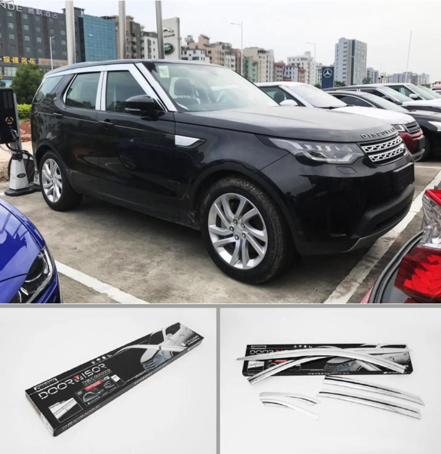 ABS Chrome Window Visor Vent Shades Sun Rain Guard accessories for Land Rover Velar Discovery Sport evoque LR4 LR5 car styling
ABS Chrome Window Visor Vent Shades Sun Rain Guard accessories for Land Rover Velar Discovery Sport evoque LR4 LR5 car styling