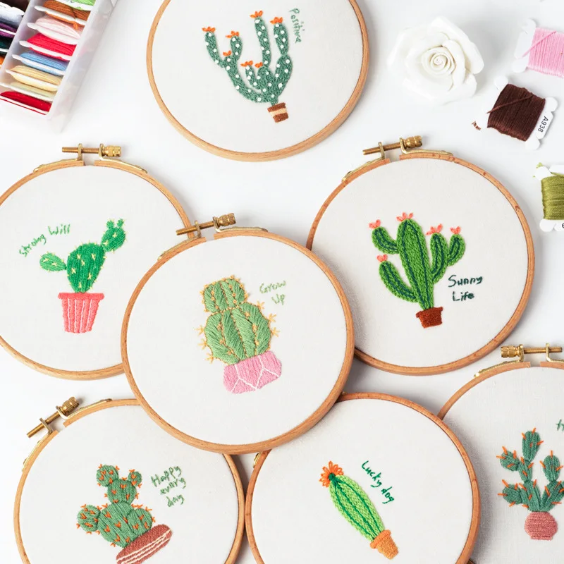 Cactus DIY Embroidery Kit for Beginner Plant Pattern Printed Cross Stitch Needlework Sewing Art Craft Painting Dropshipping
Cactus DIY Embroidery Kit for Beginner Plant Pattern Printed Cross Stitch Needlework Sewing Art Craft Painting Dropshipping