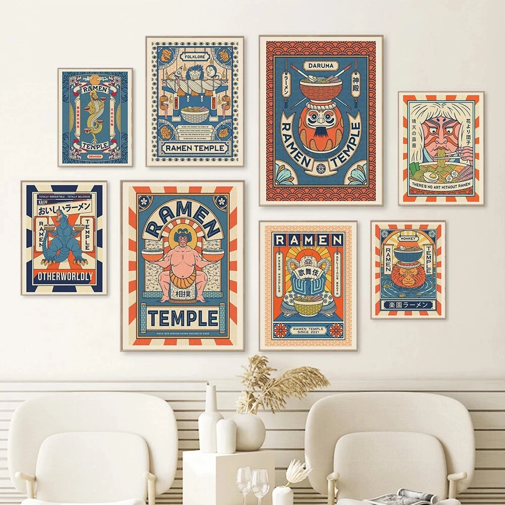 Japanese Food Wall Art Prints Funny Ramen Noodles Posters Kitchen Art Canvas Painting Pictures For Living Room Home Decoration
Japanese Food Wall Art Prints Funny Ramen Noodles Posters Kitchen Art Canvas Painting Pictures For Living Room Home Decoration