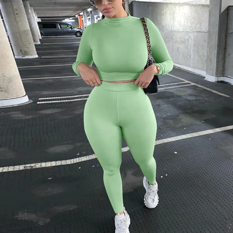 Sporty and casual women's round neck long sleeve shirt+tight hip pants 2 two-piece set for women
Sporty and casual women's round neck long sleeve shirt+tight hip pants 2 two-piece set for women