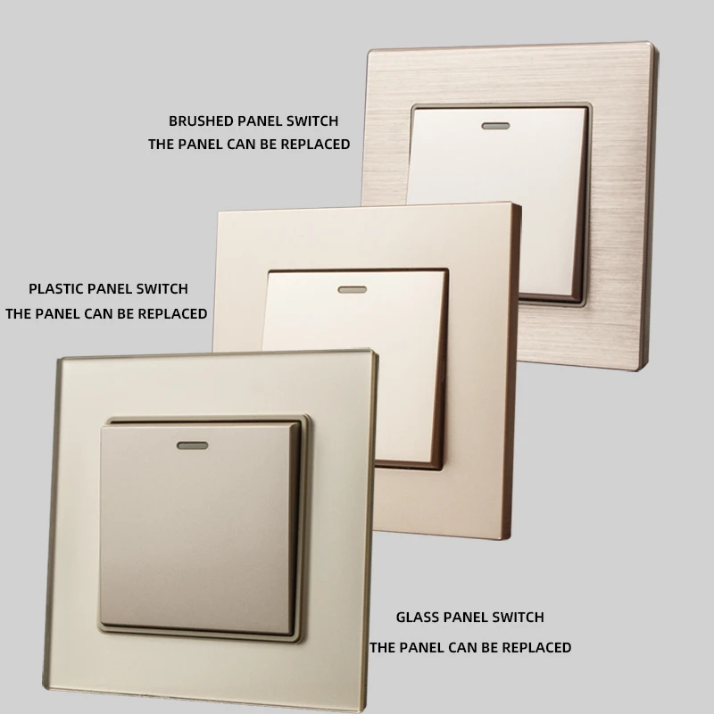 Avoir Gold Plastic Sockets and Switches FR EU USB Plug Electrical Outlets Wall Light Switch 220 v Push Power Button Switch
Avoir Gold Plastic Sockets and Switches FR EU USB Plug Electrical Outlets Wall Light Switch 220 v Push Power Button Switch