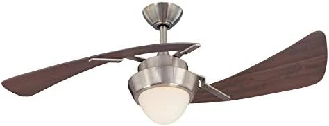 

7231100 Harmony Indoor Ceiling Fan with Light, 48 Inch, Brushed Nickel Fans handheld Floor standing fan Neck cooling tube Pocket