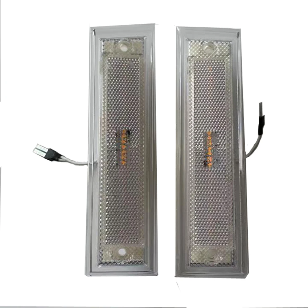 2pcs Car Lights Clear Lens Amber LED Front Side Marker Light 12-24V 4W For Chevrolet C10 C20 C30 GMC 81-91 Side Marker Lamps
2pcs Car Lights Clear Lens Amber LED Front Side Marker Light 12-24V 4W For Chevrolet C10 C20 C30 GMC 81-91 Side Marker Lamps
