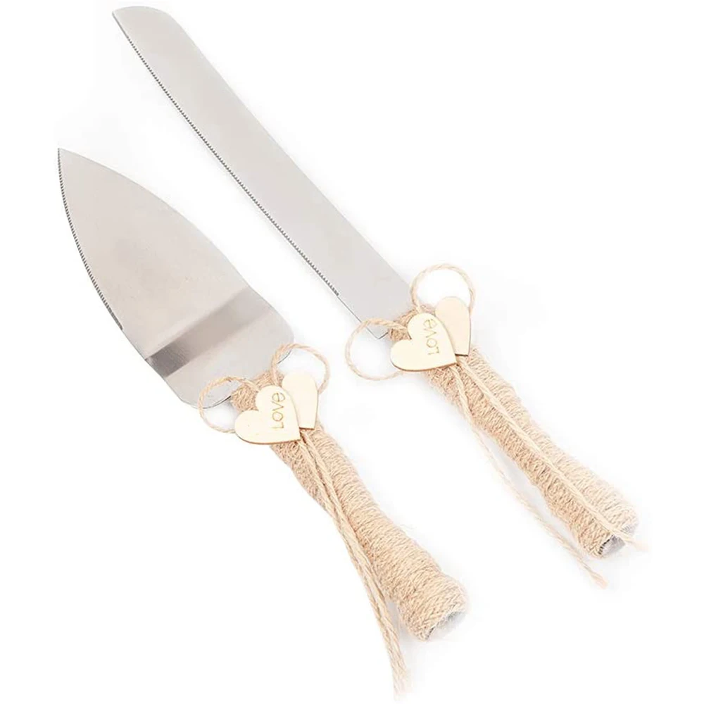 Country Wedding Cake Knife Shovel Set High Quality Stainless Steel Cake Knife Cake Shovel For Wedding Party
Country Wedding Cake Knife Shovel Set High Quality Stainless Steel Cake Knife Cake Shovel For Wedding Party