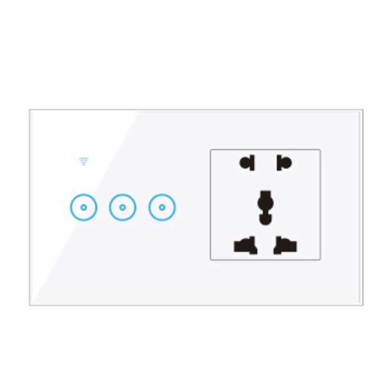 1/2/3 Gang Smart Switch with Multi-purpose Plug Universal Wifi Touch Switch Remote Control Work with Amazon Alexa Google Home
1/2/3 Gang Smart Switch with Multi-purpose Plug Universal Wifi Touch Switch Remote Control Work with Amazon Alexa Google Home